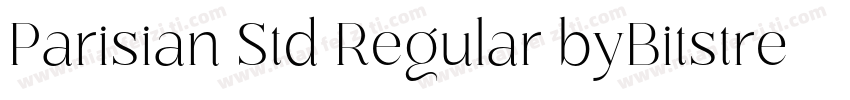 Parisian Std Regular byBitstream字体转换